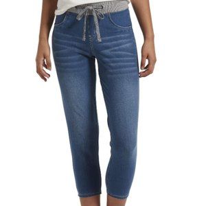 Women's Sweatshirt Denim Capri Legging